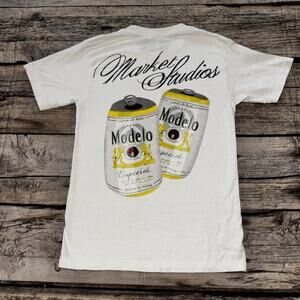 Market Studios X Modelo Beer Collab T Shirt Mens Size Small